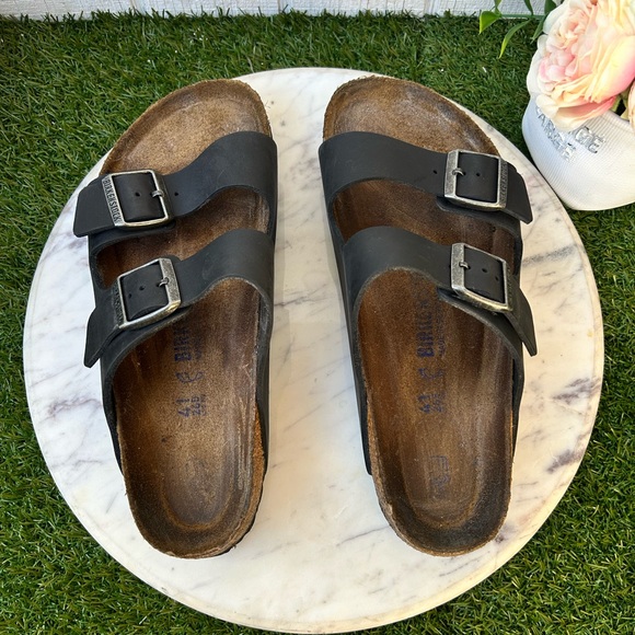 BIRKENSTOCK 
ARIZONA SOFT FOOTBED NATURAL LEATHER OILED size 41US 8-8.5 gently main image 5